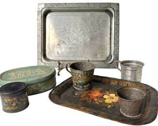 Metal and tin decor