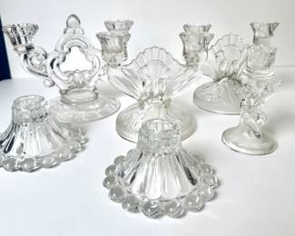 Glass Candlesticks
