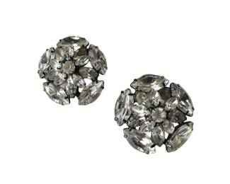 Vtg Rhinestone earrings