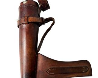 Antique English Saddle Flask