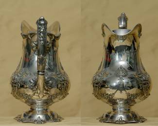 More views of the Reed & Barton Francis I sterling silver water pitcher, date stamp for 1936