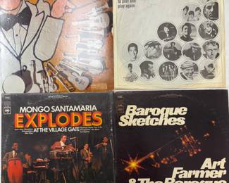 The Great Big Bands / Columbia Records, Reprise Records / Johnny Rivers, Mongo Santamaria / Mongo Santamaria Explodes at the Village Gate, Art Farmer & The Baroque Orchestra / Baroque Sketches