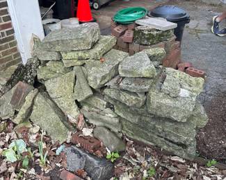 Vintage limestone flagstone