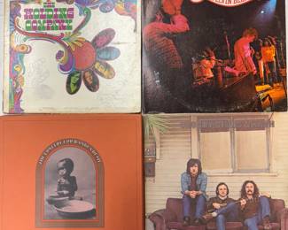 Big Brother & The Holding Company – Self titled, The Elvin Bishop Group / Feel It!, The Concert For Bangladesh (3 album box set), Crosby, Stills & Nash – Self titled album