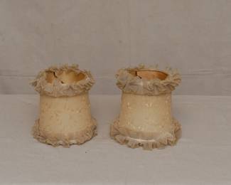 Pair of small boudoir lamp shades