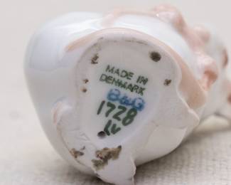 Hand painted porcelain mice figurines, Danish, German