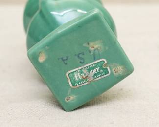Base of the vintage 1930s Haeger Pottery vase