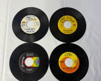 Vintage 45 singles from Bob and Earl, The Artistics, The Fantastic Johnny C, and The Magnificent Men