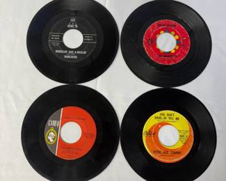 Vintage singles by Danleers, Candy and the Kisses, The Marketts, and Peter and Gordon