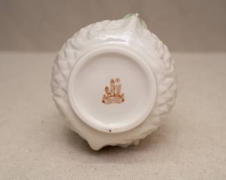 Base of the Belleek Ireland Thistle Top Vase