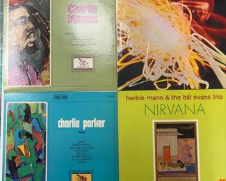 Charlie Mingus / Archive of Jazz & Folk Music (Everest Records), Blue Mitchell / Collision in Black, Charlie Parker / Volume III (Everest Records), Herbie Mann & The Bill Evans Trio / Nirvana