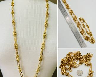 Givenchy gold-tone links and beads necklace
