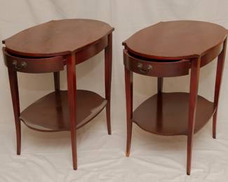 Pair of vintage MCM style tiered side tables