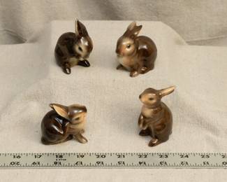 Goebel W. Germany porcelain rabbit figurines