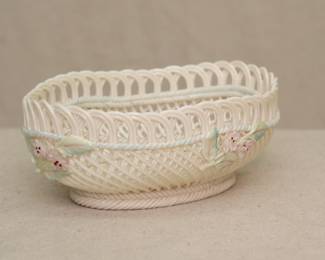 A Belleek Ireland oval basket