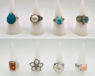 Just some of the costume jewelry rings available