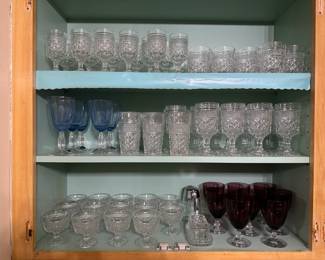 A lot of vintage Wexford glassware!