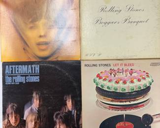 Classic record albums: The Rolling Stones - Goats Head Soup, The Rolling Stones - Beggars Banquet, The Rolling Stones - Aftermath, The Rolling Stones - Let it Bleed