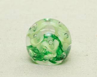 An art glass paperweight by Joe St. Clair