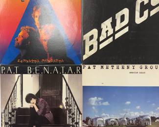 LP records: The Police - Zenyatta Mondatta, Bad Company - Bad Co., Pat Benetar - Precious Time,