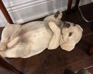 Cast Iron yellow Labrador 