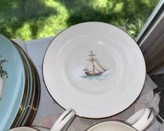 Sailboat dishes Lenox