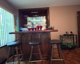 Vintage Bar and Glassware