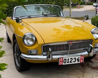 1969 MGB Roadster, 85,000 Miles, VIN: GHN4U182515G, Registered thru July 2025
