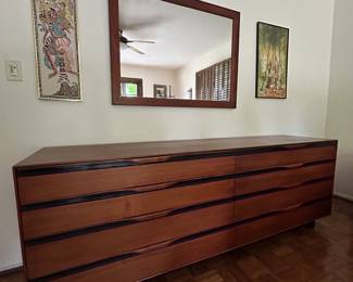 Mid Century Walnut Dresser