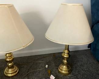 brass lamps