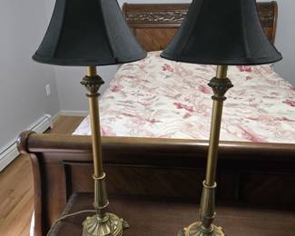 2 Berman bedside table lamps
