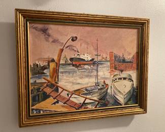 Joseph Gibby, commercial artist from LA, 1936 painting