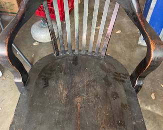 oak office arm chair - ca 1940