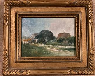 oil painting dated 1898, E.T. Snow