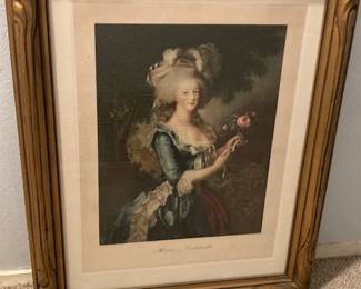 large vintage print with great frame