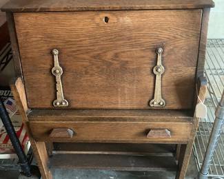 antique child's oak desk