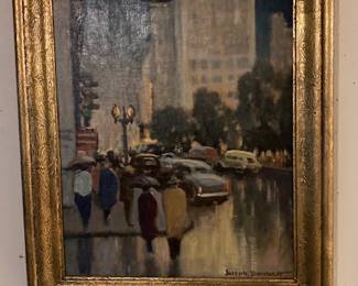San Francisco scene - circa late 1930's. listed artist Joseph Bennett