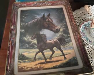 Rectangular Franklin Mint Heirloom Recommendation Plate