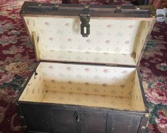 Vintage Wooden Trunk Chest