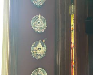 Vintage Bradford Exchange Nesting Neighbors 3D Bird Plates - Set of 8 -