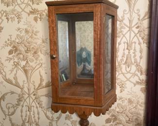 1960 Decorative Wooden Wall Candle Lantern Made by Elmer Nielsen 