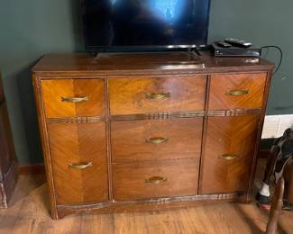 Art Deco Vintage Waterfall Sideboard Buffet