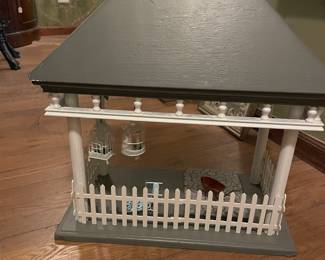 Wood Doll House Garden Gazebo 