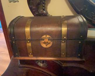 Vintage Wooden Trunk Chest