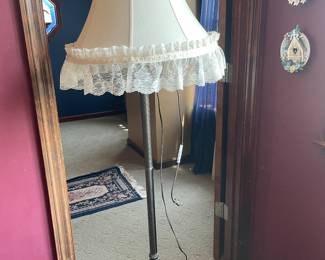 Vintage Brass 2-Light Floor Lamp