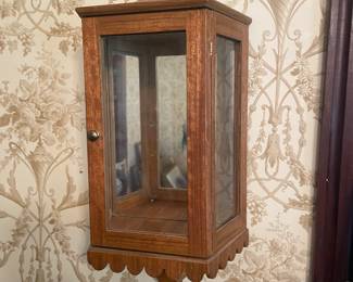 1960 Decorative Wooden Wall Candle Lantern Made by Elmer Nielsen 