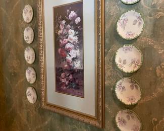 Vintage Tressemannes & Vogt (T&V) Limoges France Floral - Set of 10 -