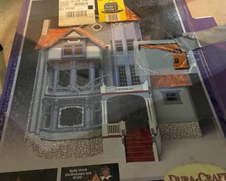 Victorian Farmhouse Wooden Dollhouse  Kit