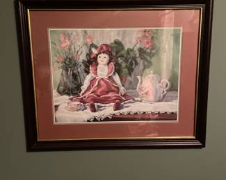 Victorian Doll Framed Wall Art