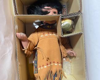 Danbury Mint Artaffects Birdsong Native American Doll by Gregory Perillo 